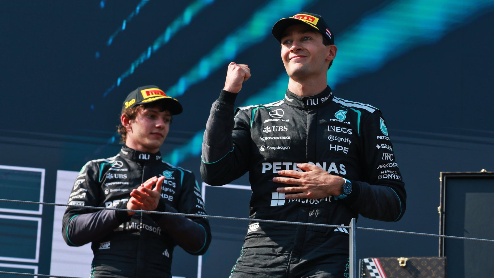 Russell claimed a statement win in Austria 