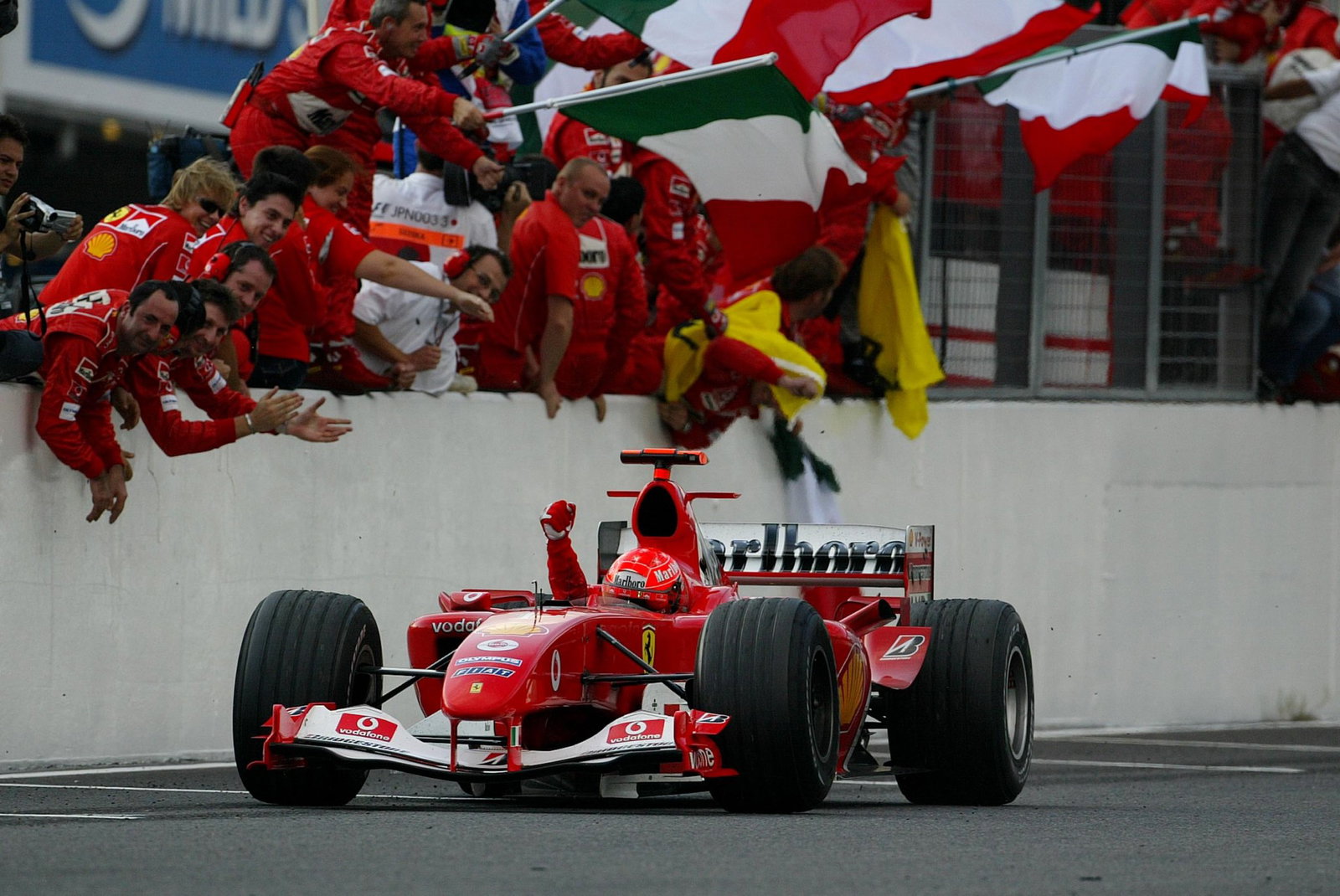 Schumacher's seventh and final F1 title came in 2004.