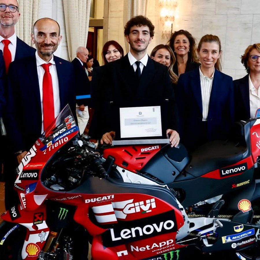 Pecco Bagnaia awarded Ambassador of Sports Diplomacy.