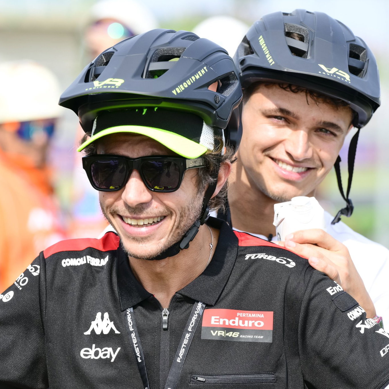 Valentino Rossi, Lando Norris, 2025 Misano MotoGP