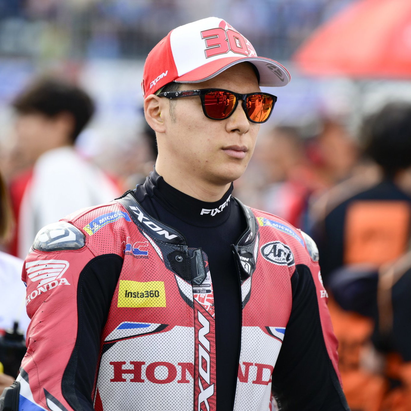 Takaaki Nakagami, 2025 MotoGP Japanese Grand Prix, grid. Credit: Gold and Goose.