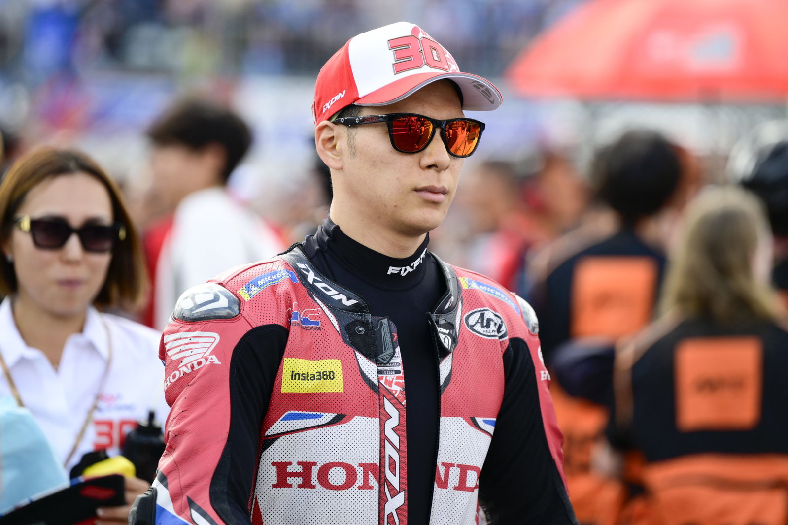 Takaaki Nakagami, 2025 MotoGP Japanese Grand Prix, grid. Credit: Gold and Goose.