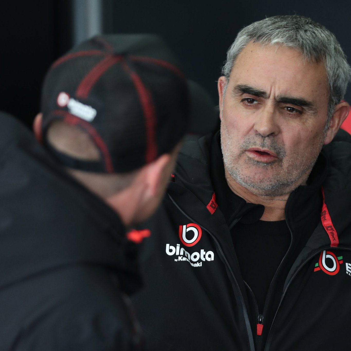 Pere Riba, January 2026 Jerez WorldSBK Test, pit box. Credit: Gold and Goose.