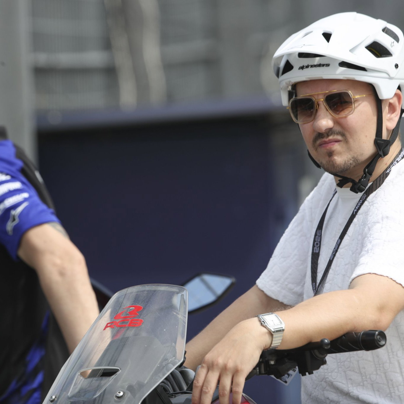 Jorge Lorenzo, trackside at 2026 MotoGP Buriram Test. Credit: Gold and Goose.