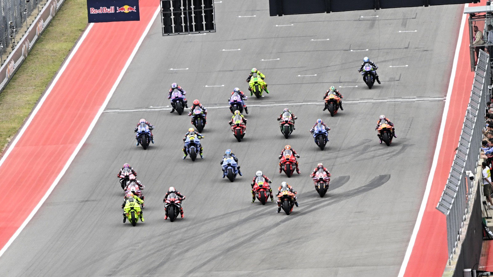 MotoGP start, 2026 US Grand Prix.