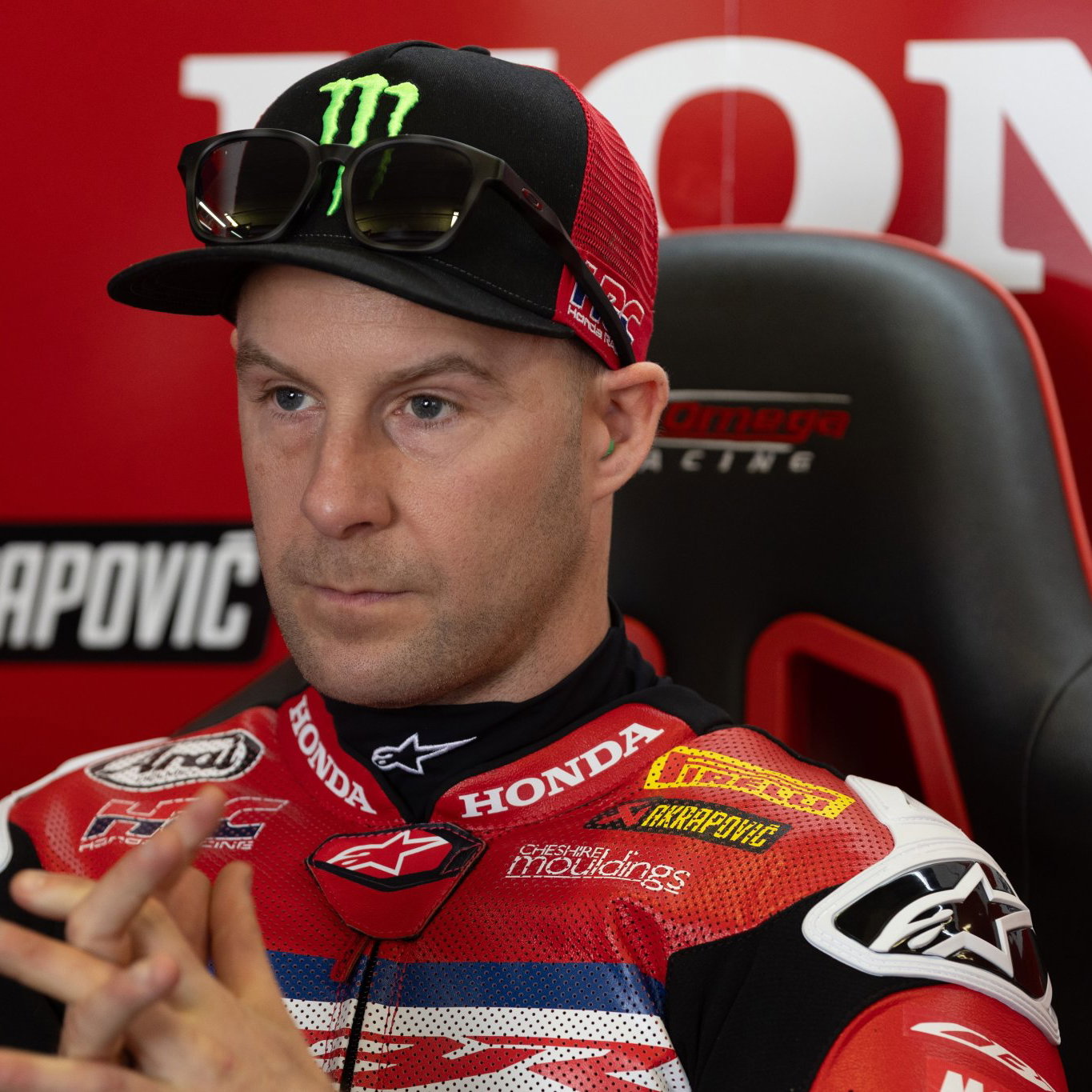 Jonathan Rea, 2026 Dutch WorldSBK, pit box. Credit: Gold and Goose.