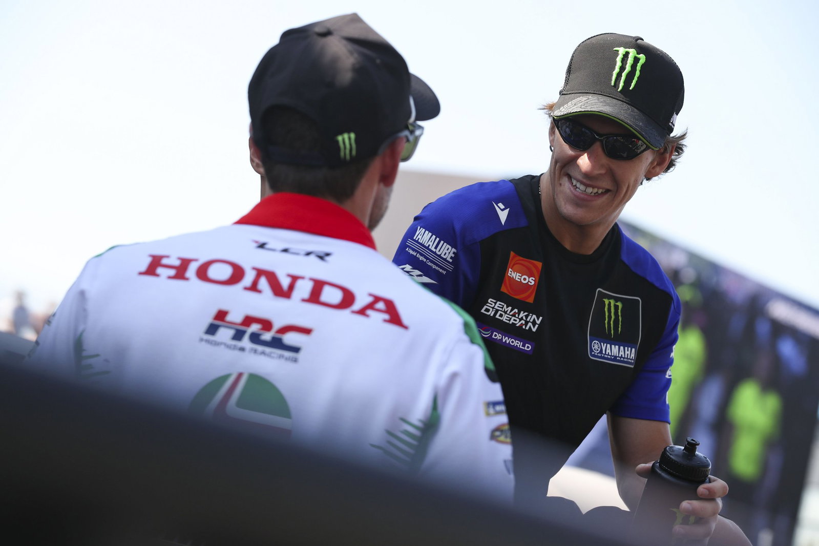 Cal Crutchlow with Fabio Quartararo at 2026 MotoGP Dutch Grand Prix. Credit: Gold and Goose.