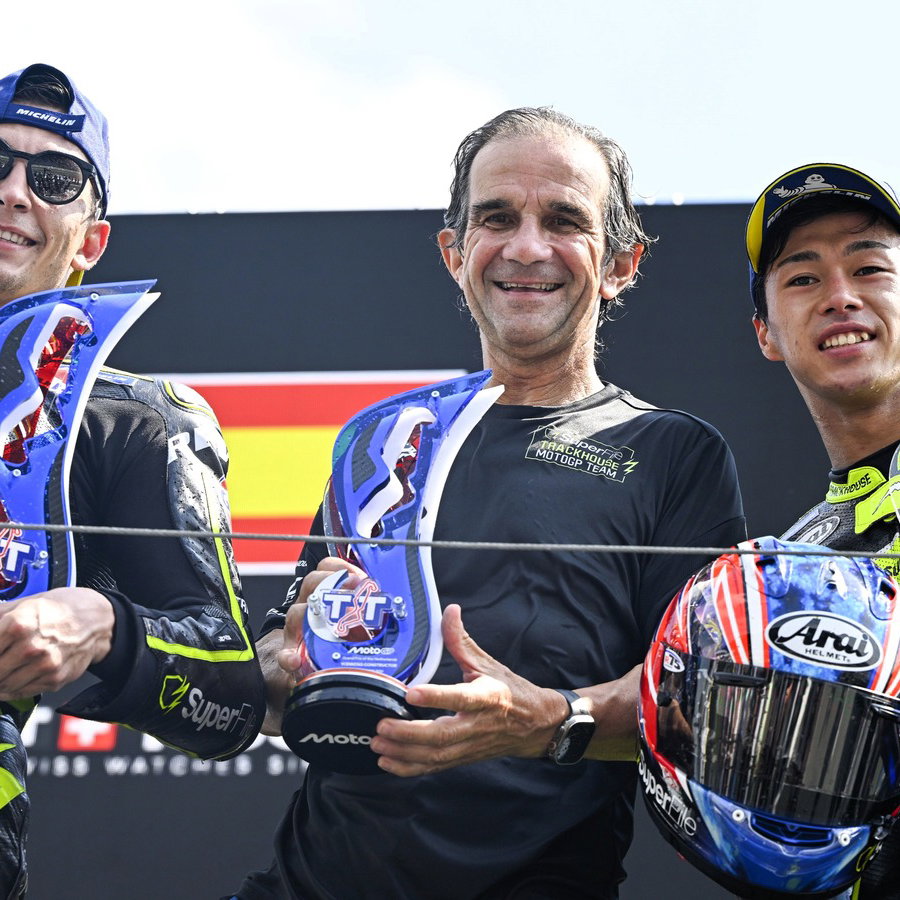Raul Fernandez, Davide Brivio, Ai Ogura, 2026 Assen MotoGP.