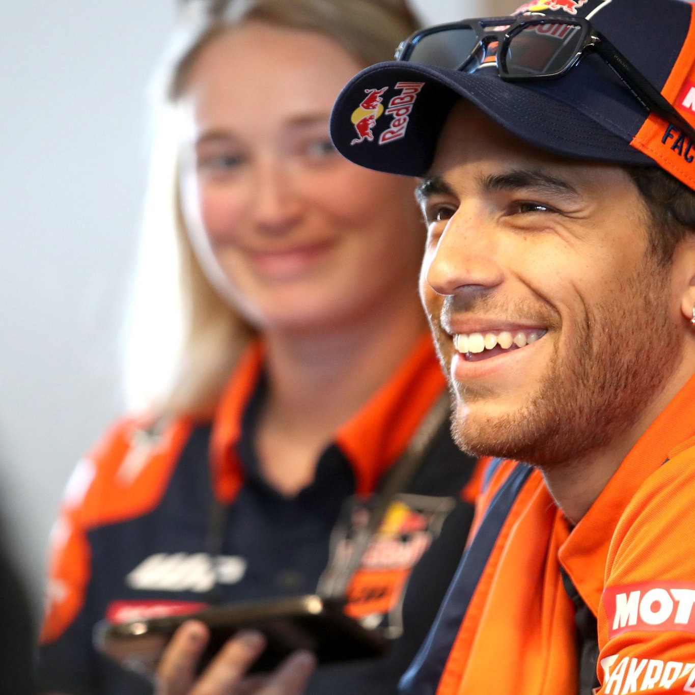 Enea Bastianini speaks to the media ahead of 2026 MotoGP German Grand Prix. Credit: Gold and Goose.