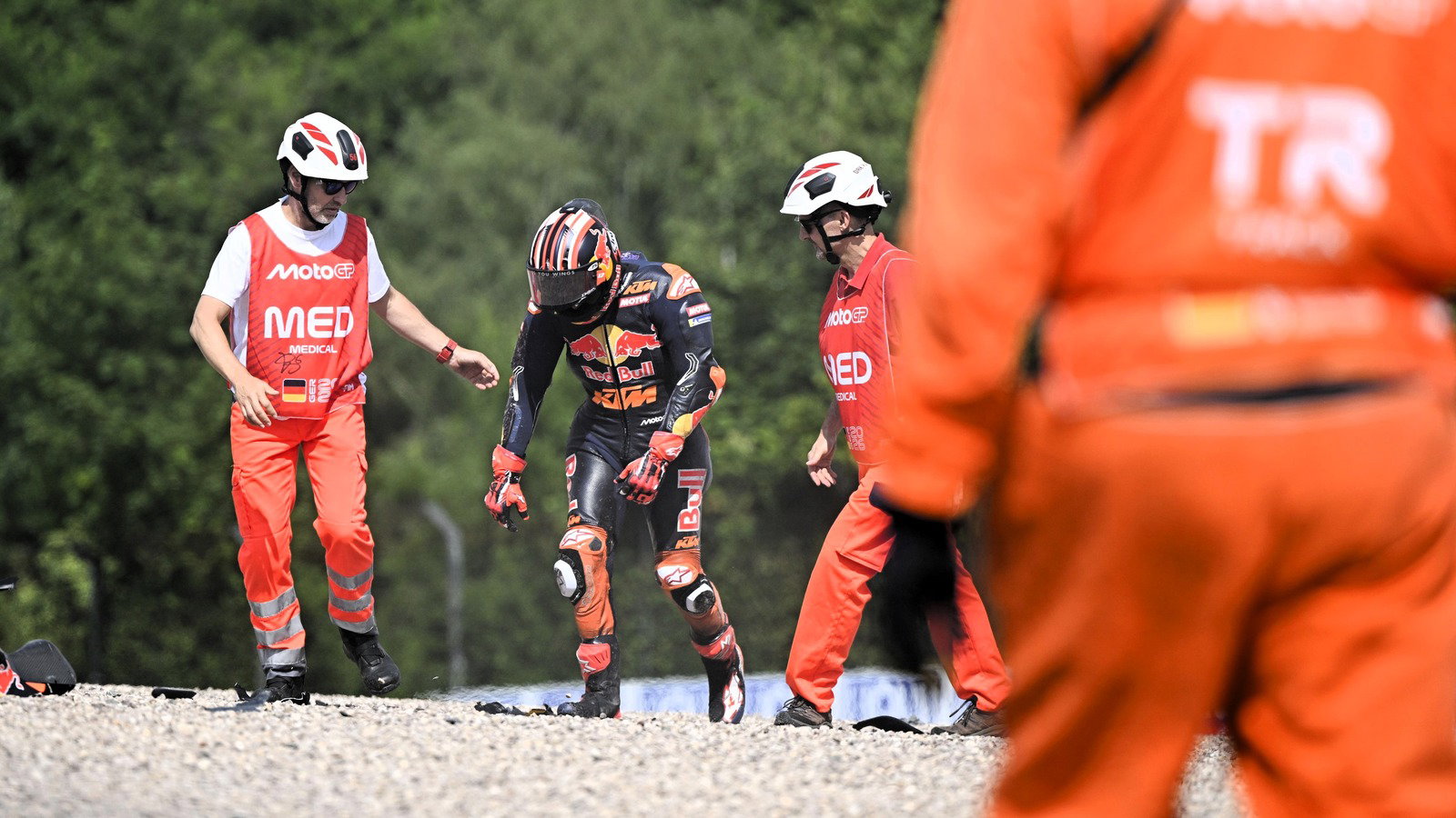 Maverick Vinales, FP1 crash, 2026 Sachsenring MotoGP.