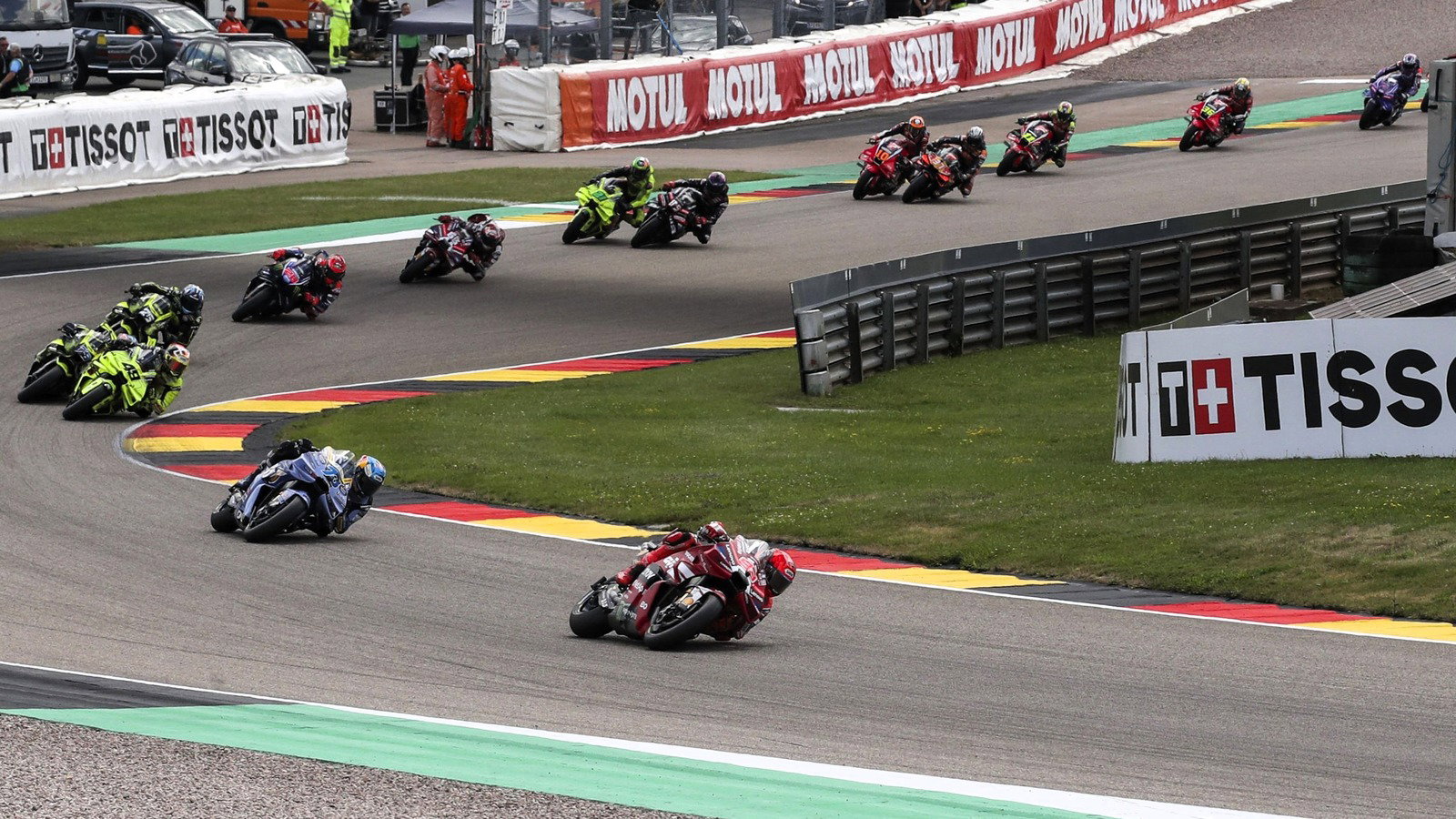 Marc Marquez leads 2026 Sachsenring MotoGP Sprint. 