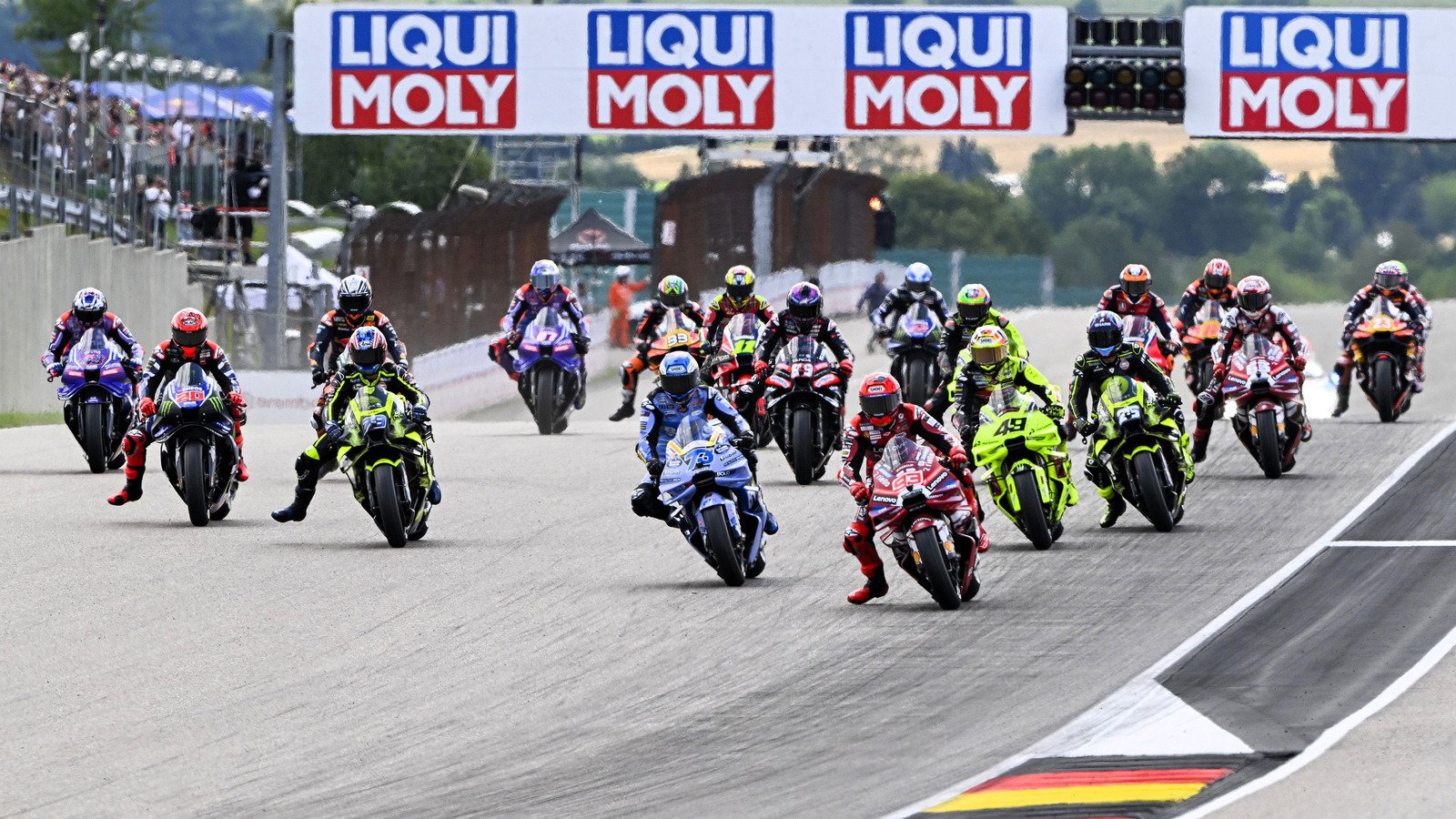 Start, 2026 Sachsenring MotoGP Sprint.