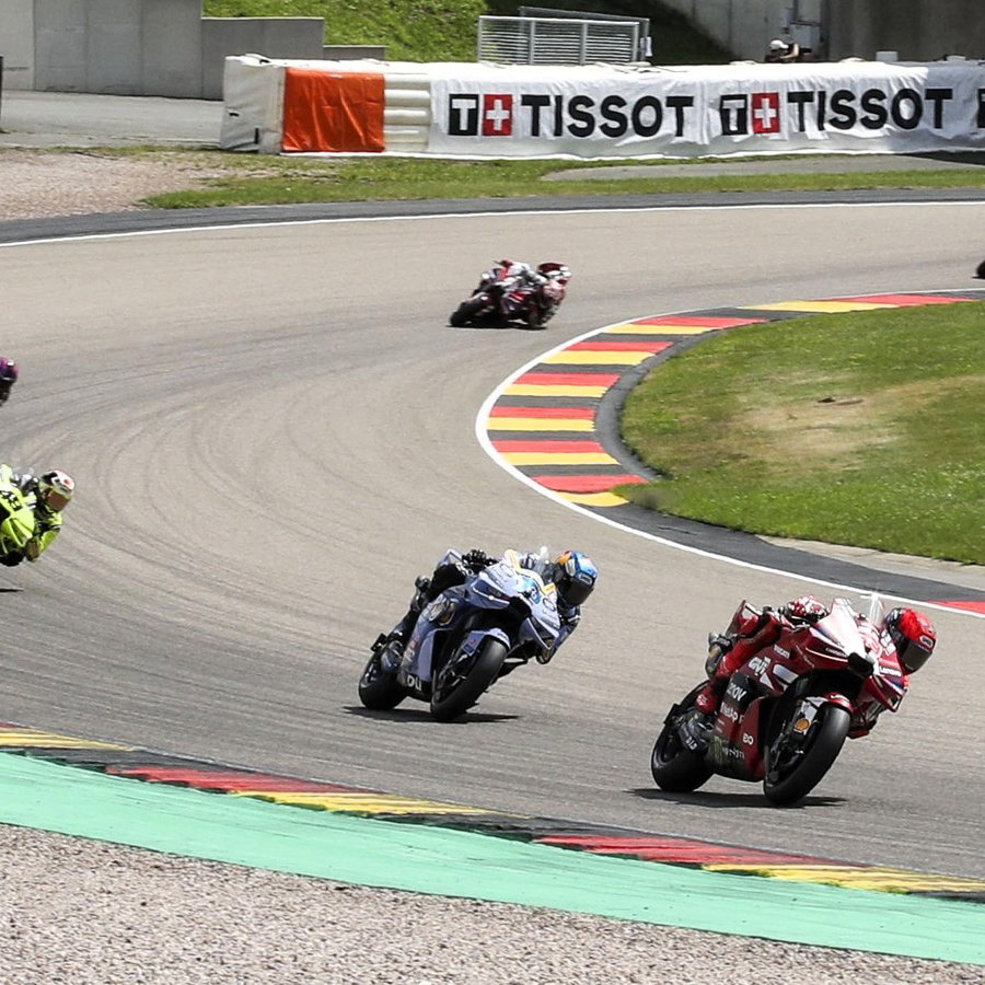 Marc Marquez leads Sachsenring MotoGP Sprint.