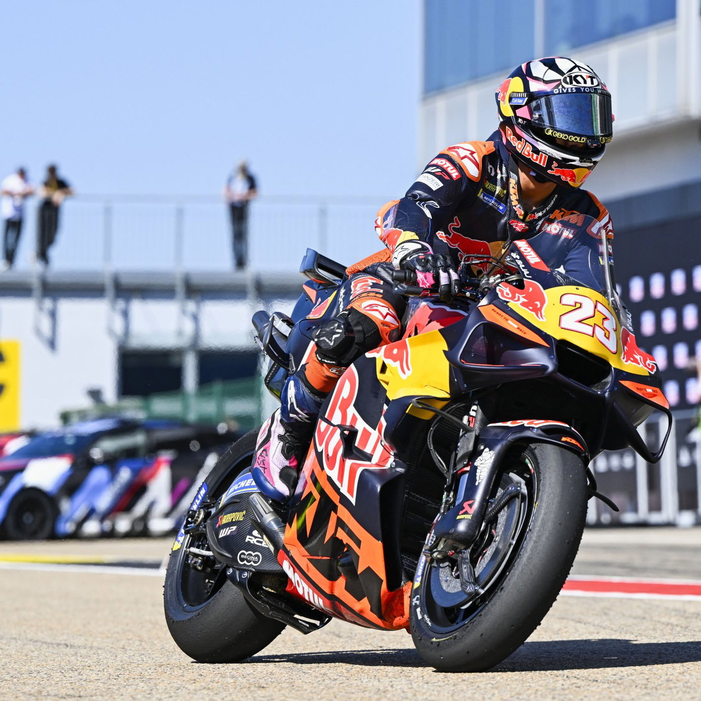 Enea Bastianini, 2026 MotoGP German Grand Prix, pit lane. Credit: Gold and Goose.