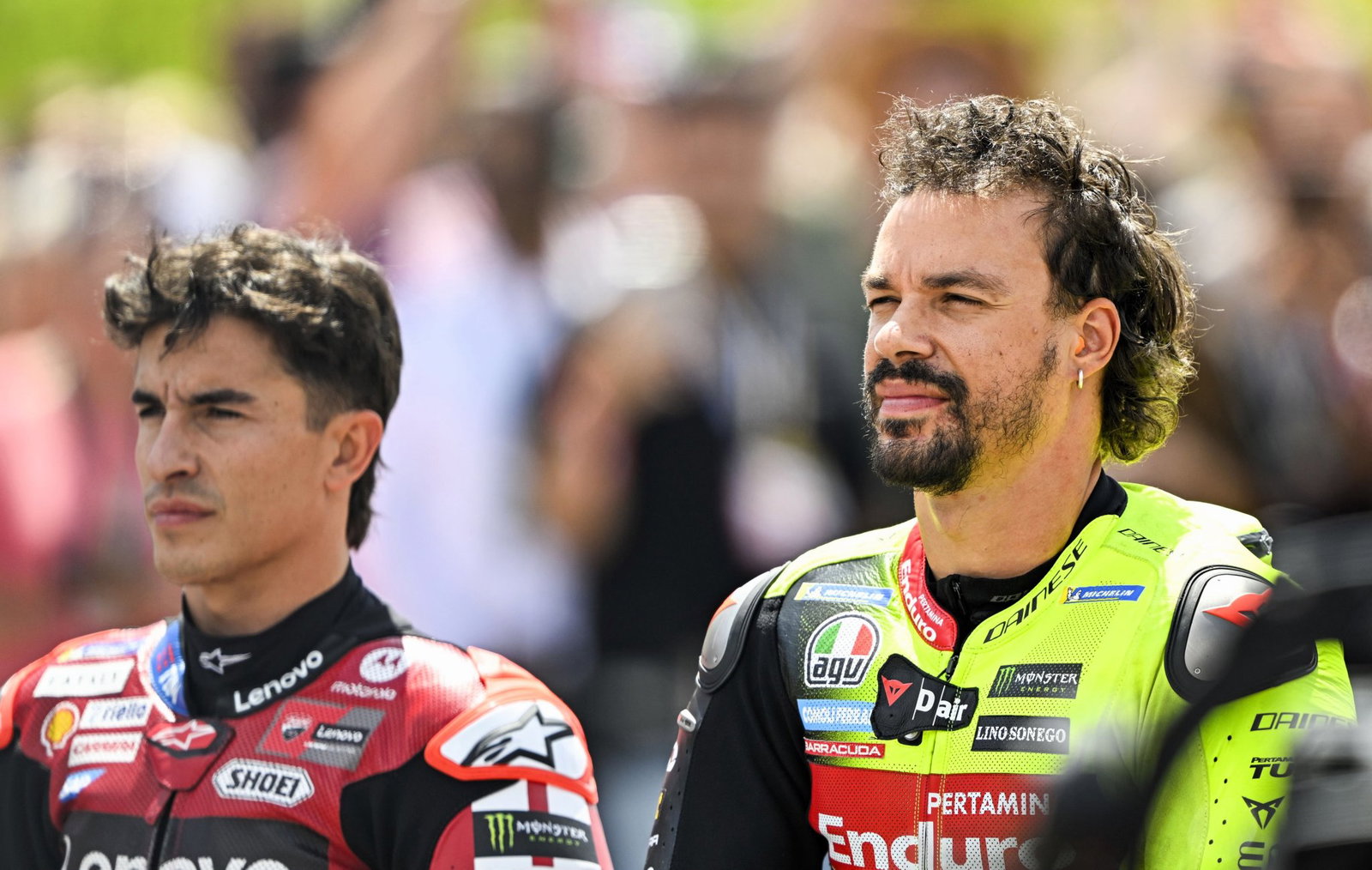 Marc Marquez, Franco Morbidelli, 2026 Sachsenring MotoGP.