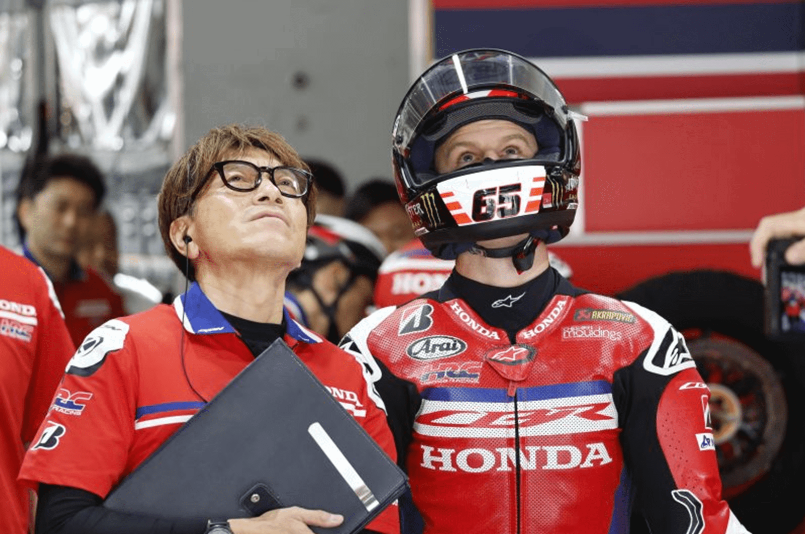 Jonathan Rea, 2026 Suzuka 8 Hours Wednesday test, pit box. Credit: Honda Racing Corporation.