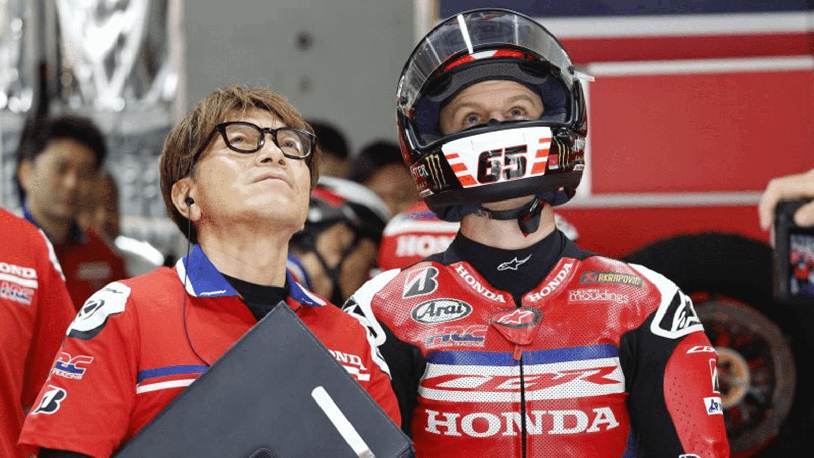 Jonathan Rea, 2026 Suzuka 8 Hours Wednesday test, pit box. Credit: Honda Racing Corporation.