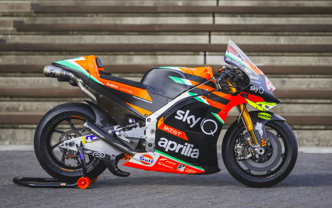 Aleix Espargaro's 2020 Aprilia RS-GP. Credit: Iconic Auctioneers.