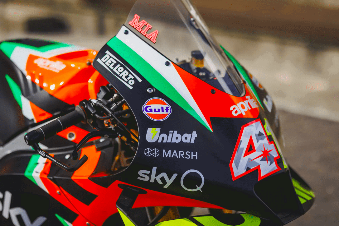 Aleix Espargaro's 2020 Aprilia RS-GP. Credit: Iconic Auctioneers.