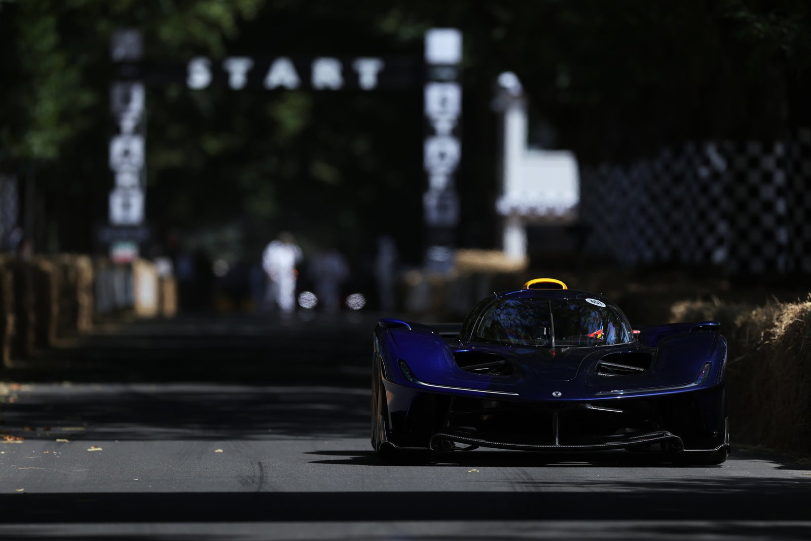 Newey took the RB17 up the Goodwood hill on Thursday
