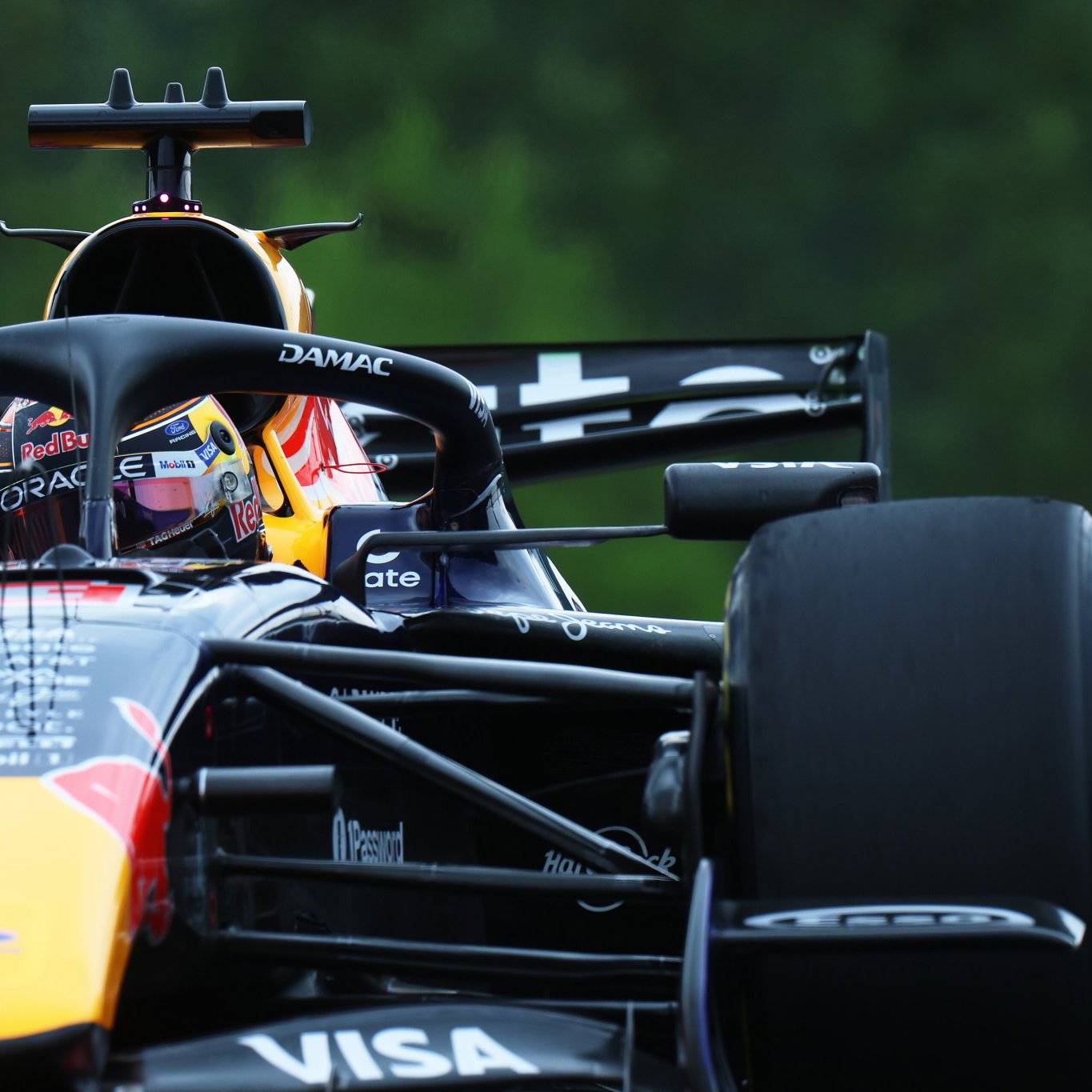 Red Bull ran an older-spec rear wing in Belgium