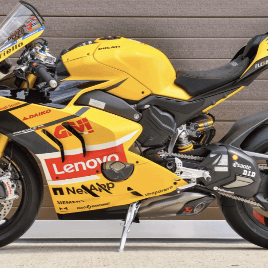 Pecco Bagnaia, Ducati Panigale V4 S MotoGP replica. Credit: Iconic Auctioneers.