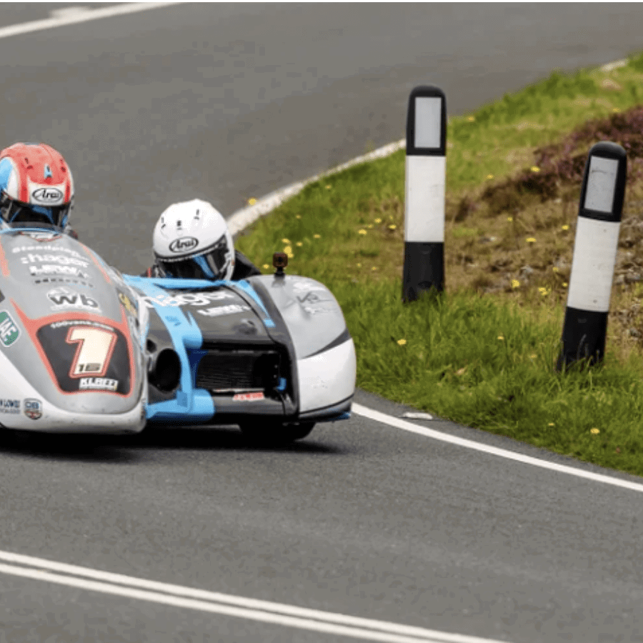 Ben Birchall, Kevin Rousseau, 2023 Manx GP tyre test.