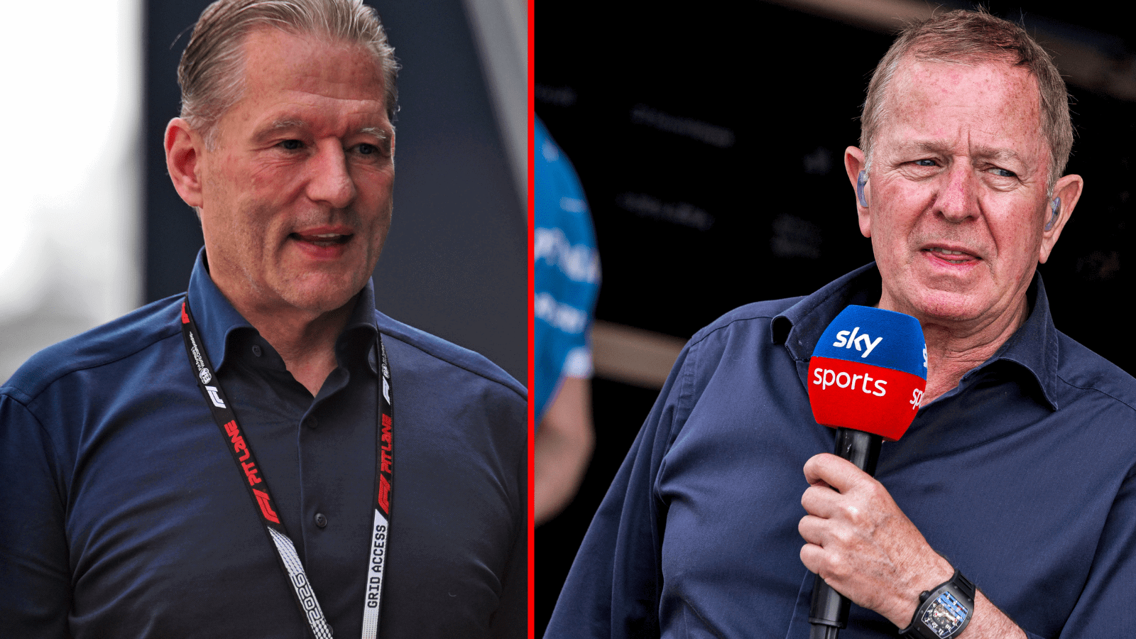 Jos Verstappen and Martin Brundle