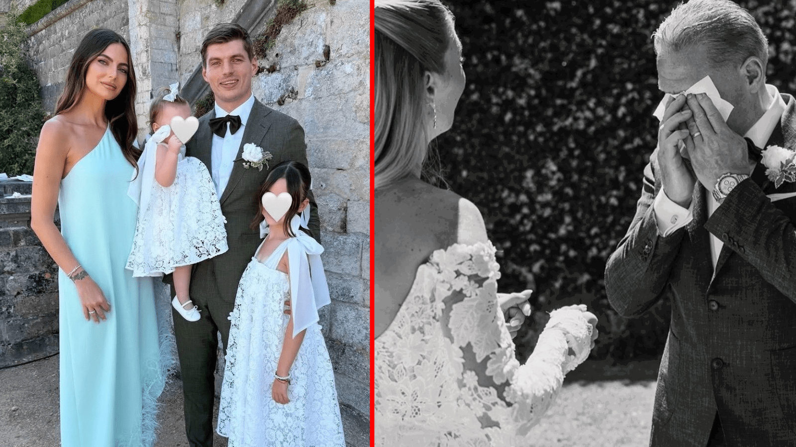 Jos Verstappen was reduced to tears on his daughter's wedding day