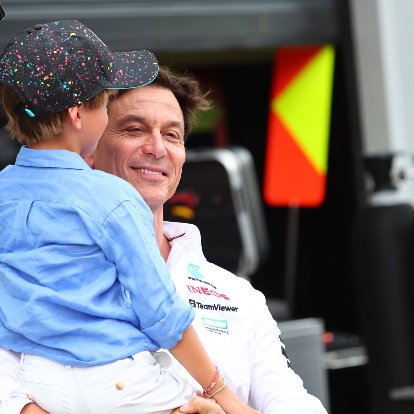 Toto Wolff with his son Jack