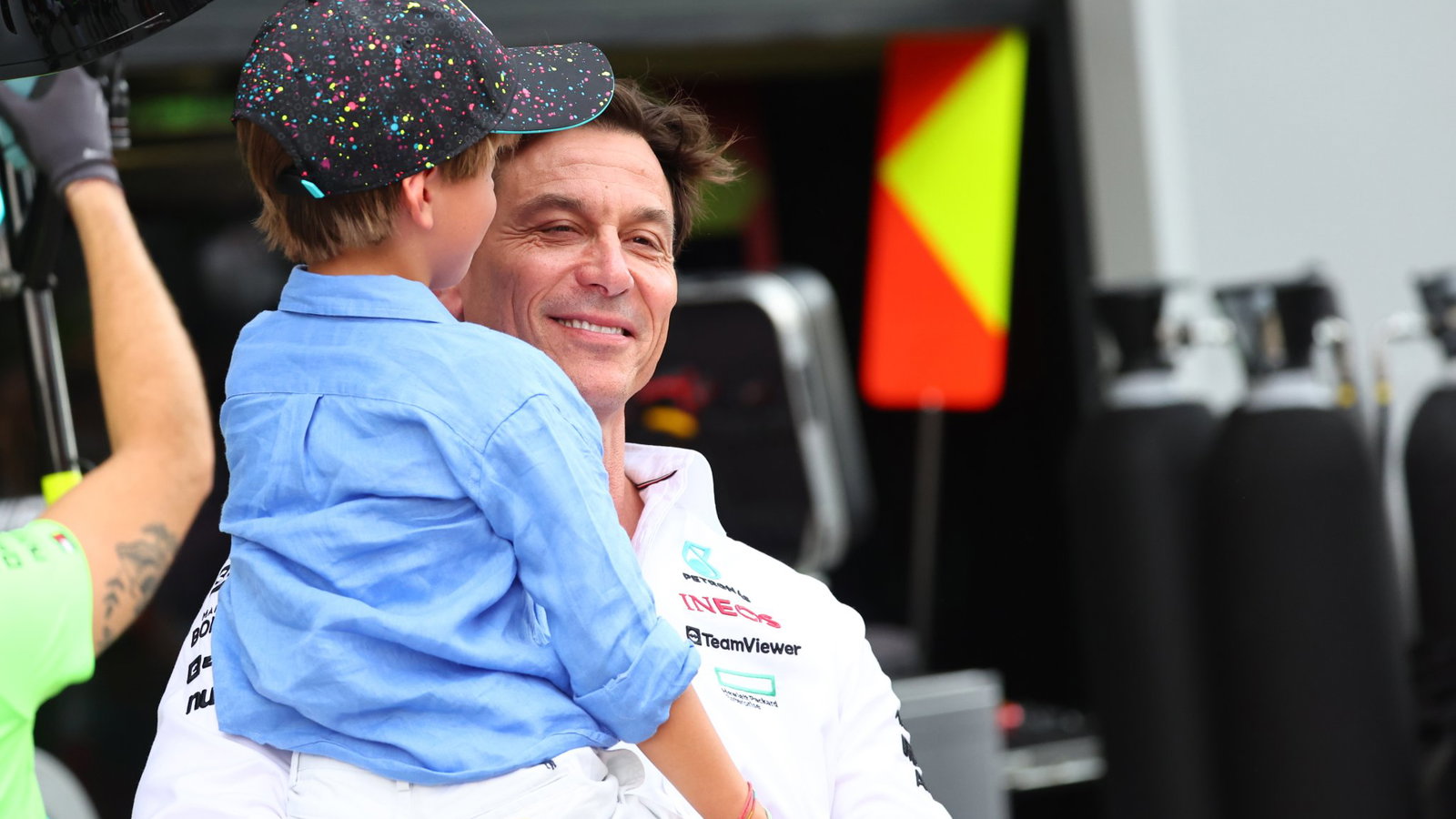 Toto Wolff with his son Jack