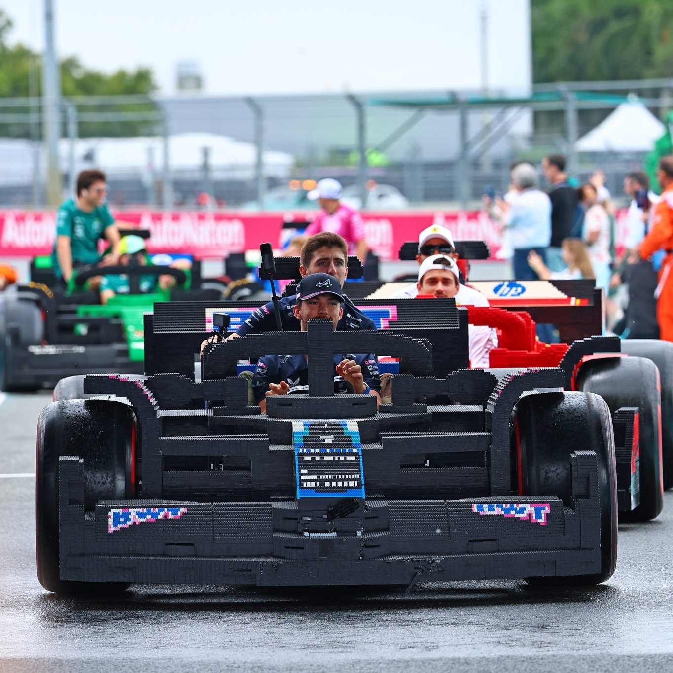 Lego cars will once again feature ahead of an F1 race 