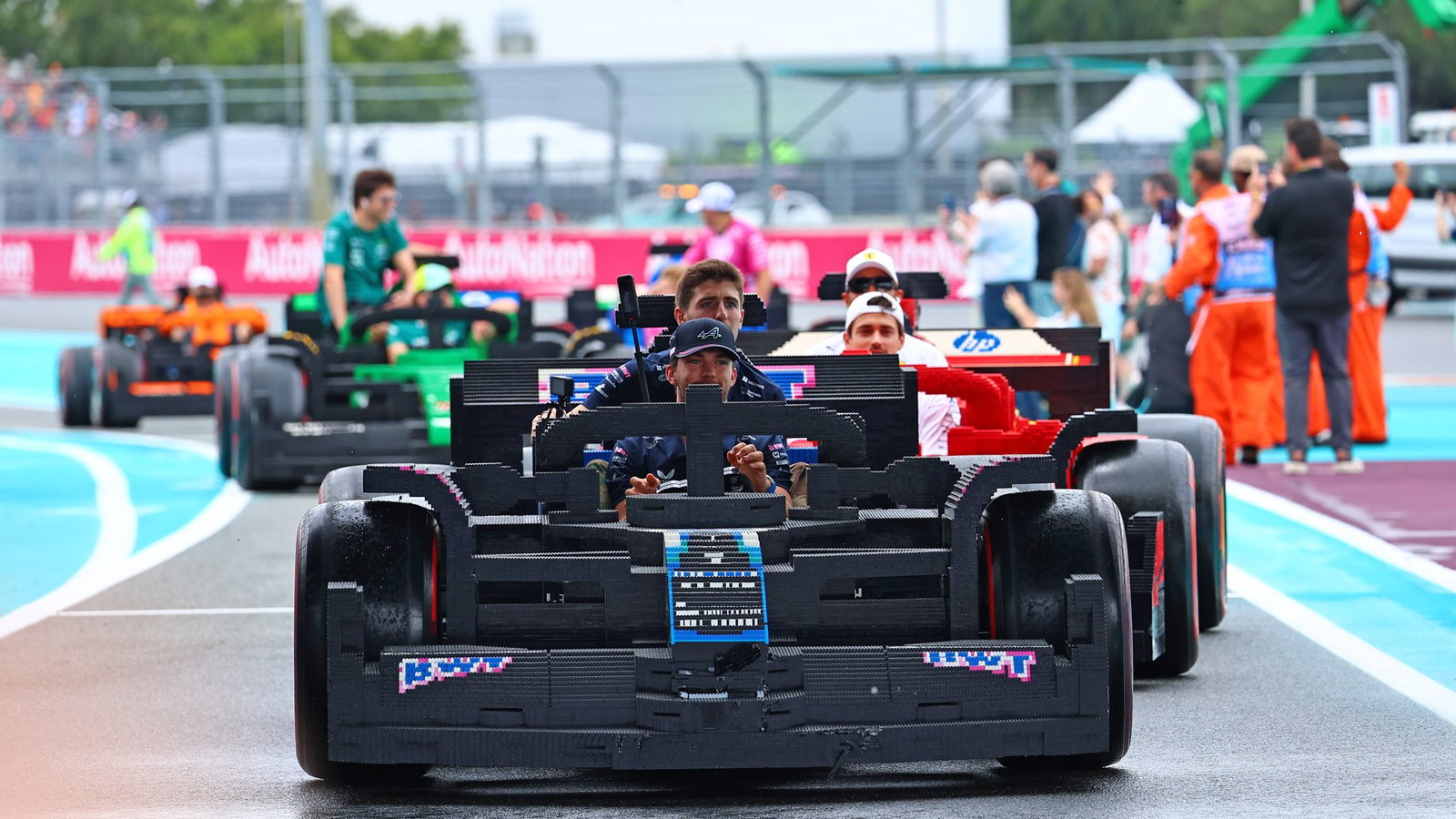 Lego cars will once again feature ahead of an F1 race