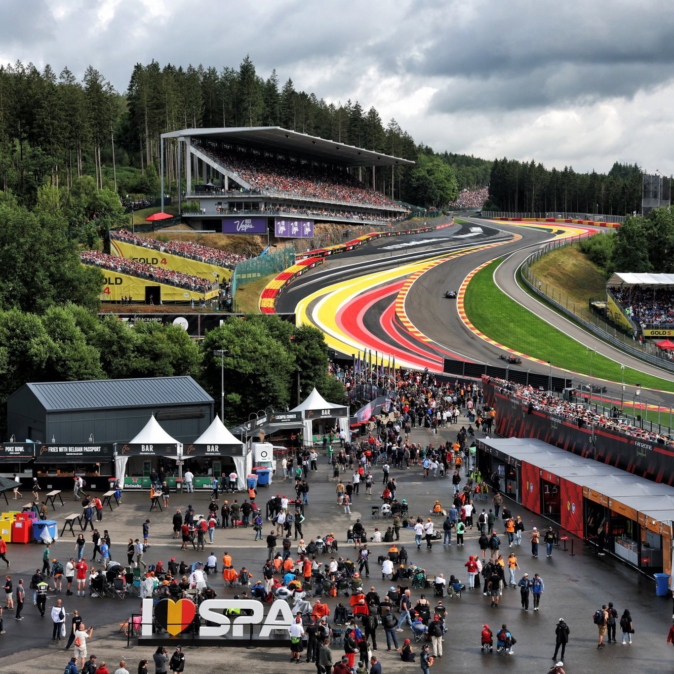 The iconic Eau Rouge
