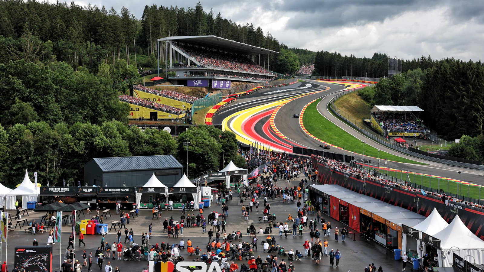 The iconic Eau Rouge