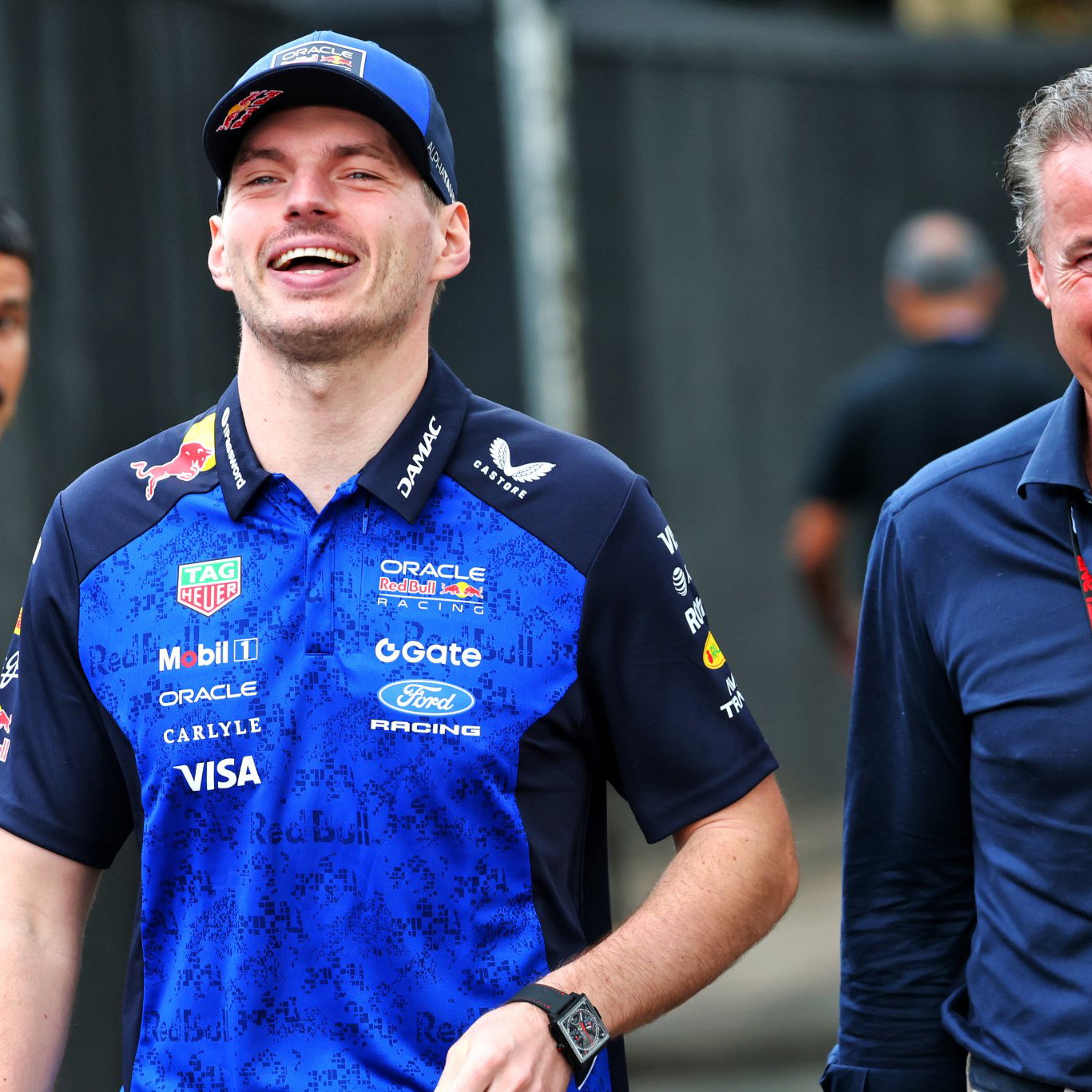 Verstappen and his manager Vermeulen 