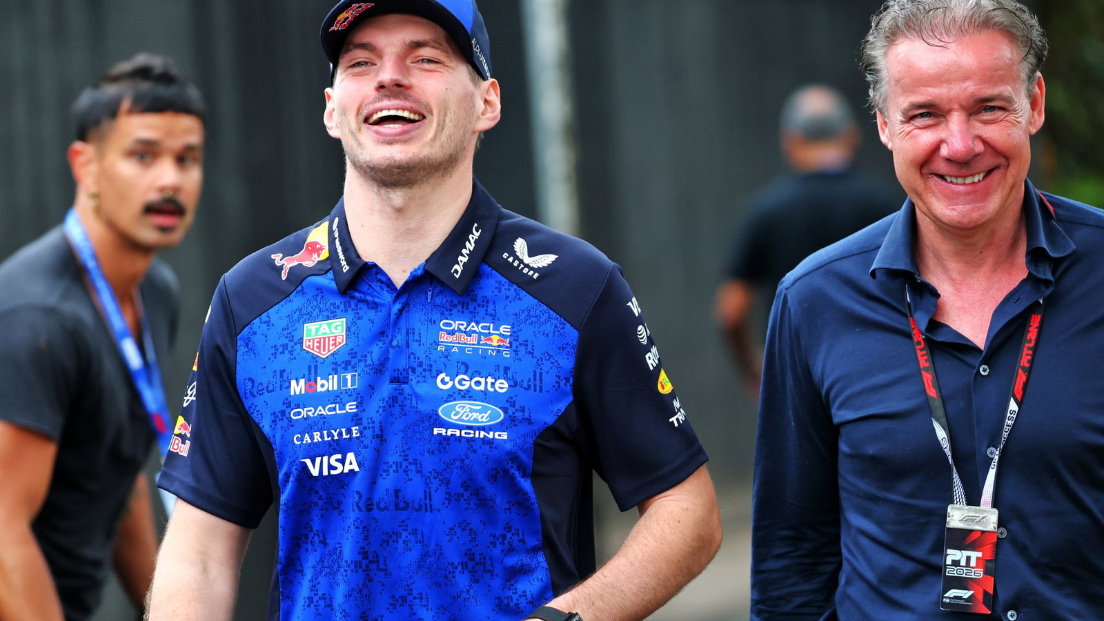 Verstappen and his manager Vermeulen 
