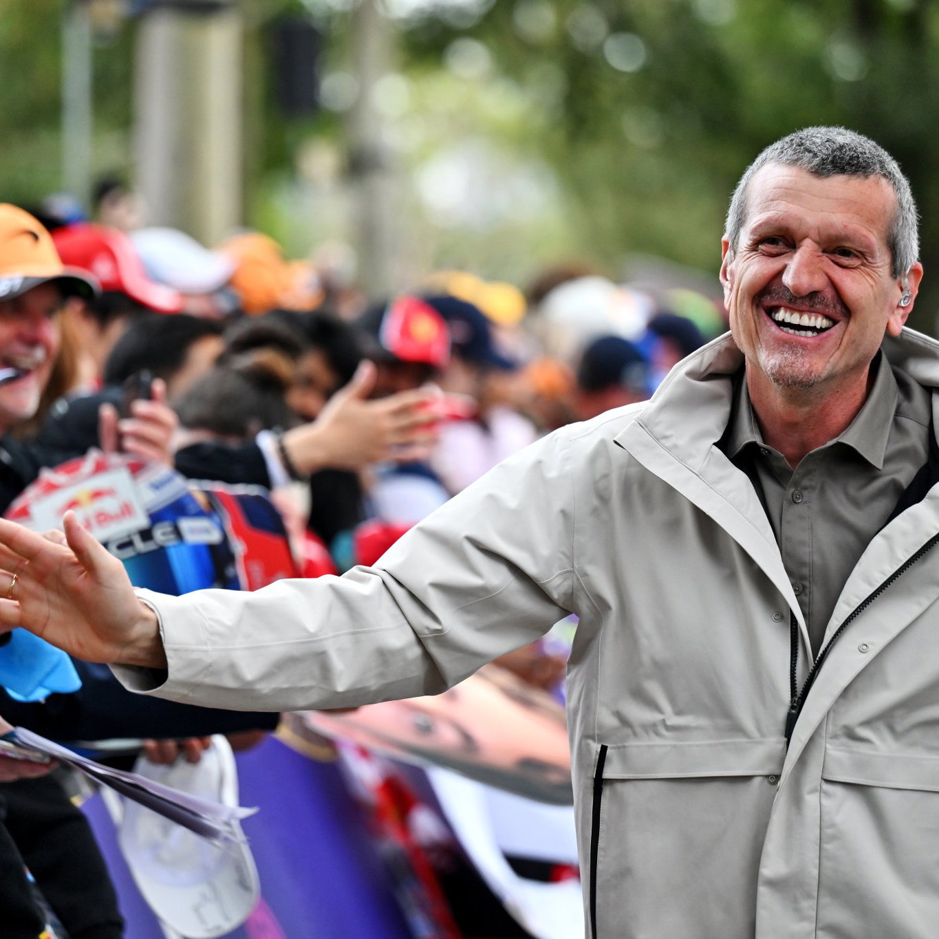 Steiner in the F1 paddock