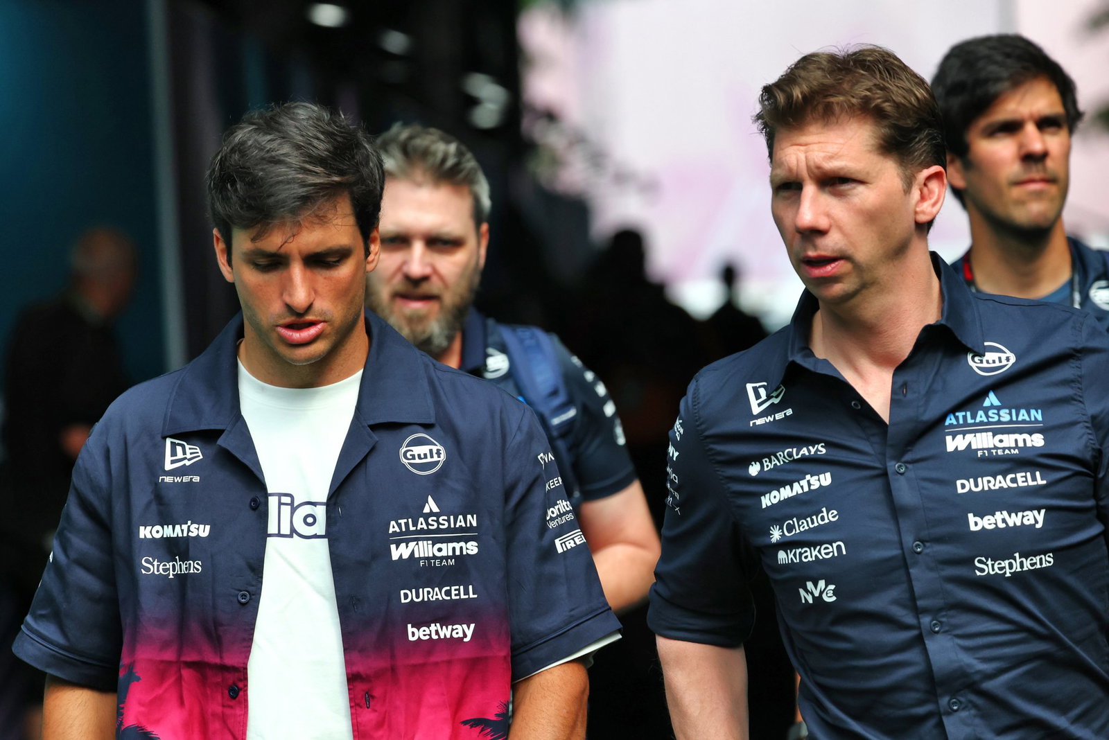 Williams team principal James Vowles and Carlos Sainz