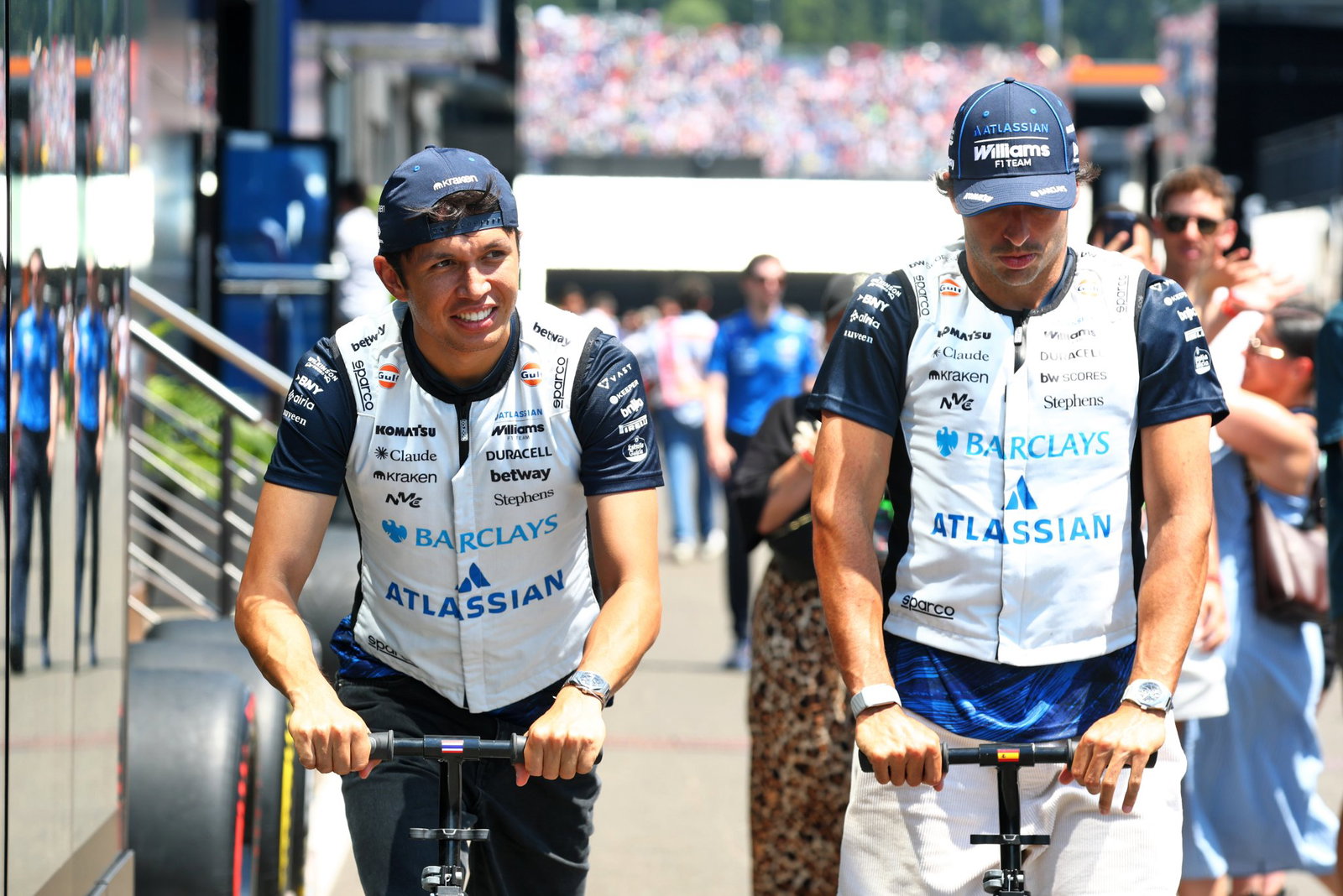 Alex Albon and Carlos Sainz, Williams
