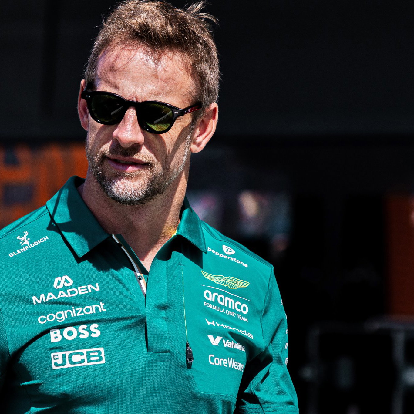 Button with Aston Martin