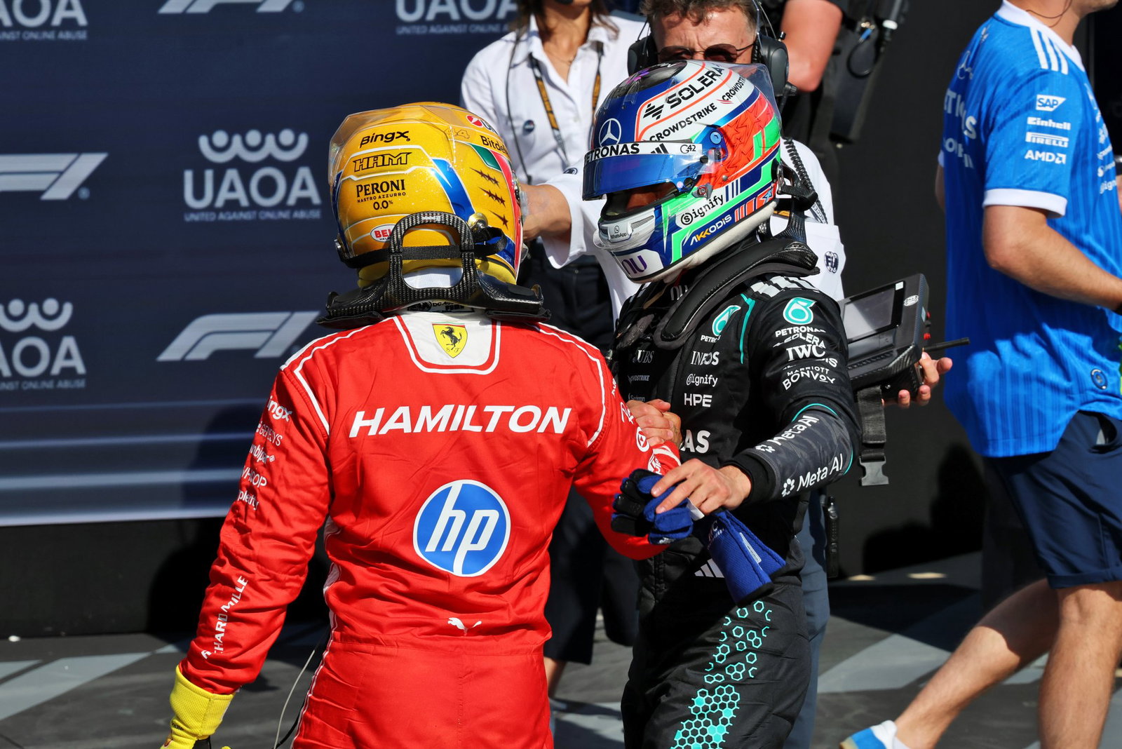 Hamilton pipped Antonelli to pole