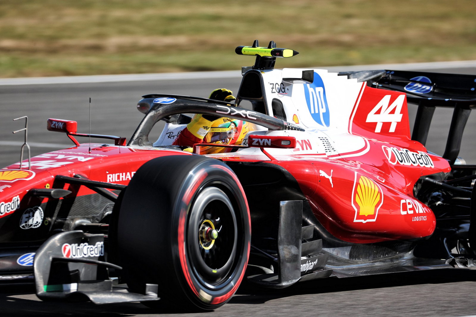 Hamilton celebrates securing sprint pole 