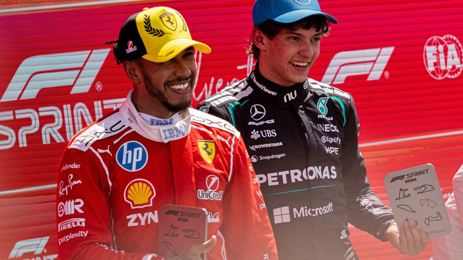 Hamilton was beaten to victory in the Silverstone sprint by Antonelli