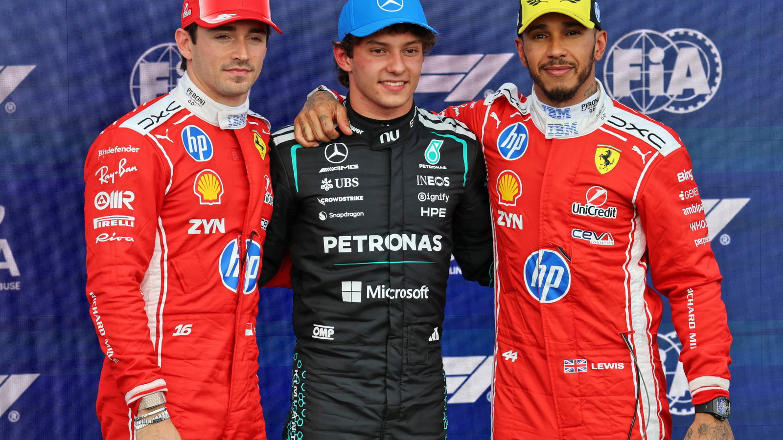 The top three in British GP qualifying