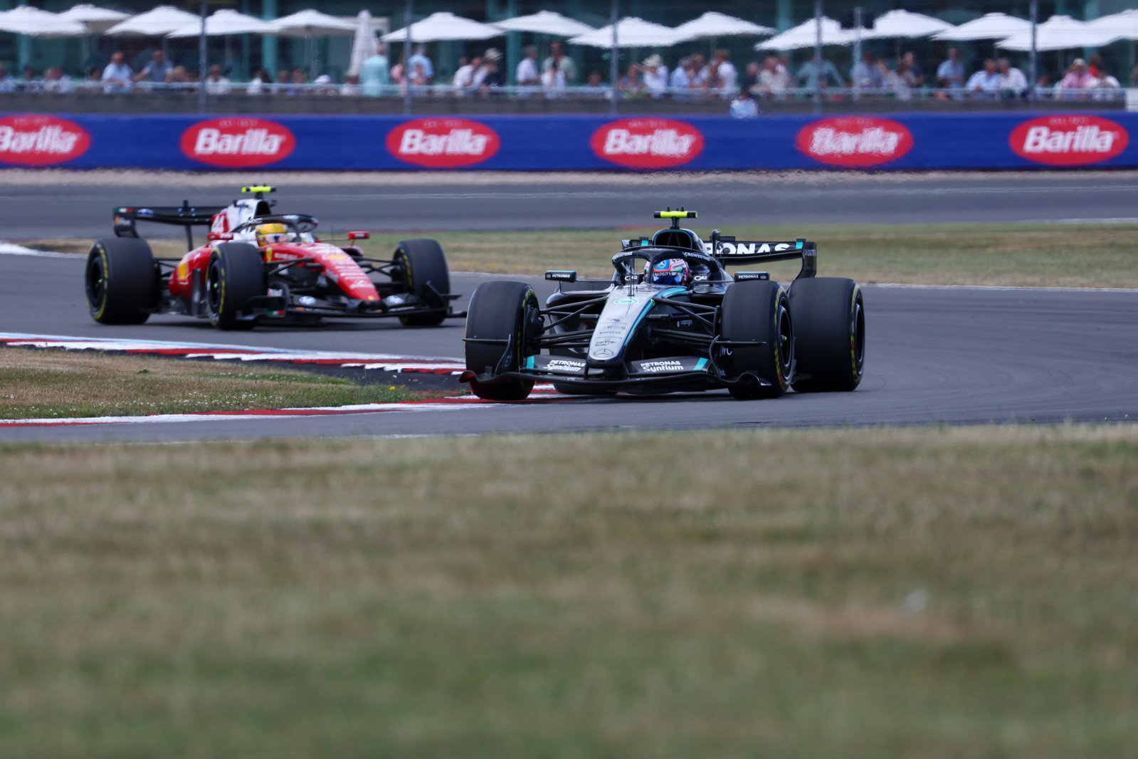 Antonelli looked on course for the win at Silverstone 
