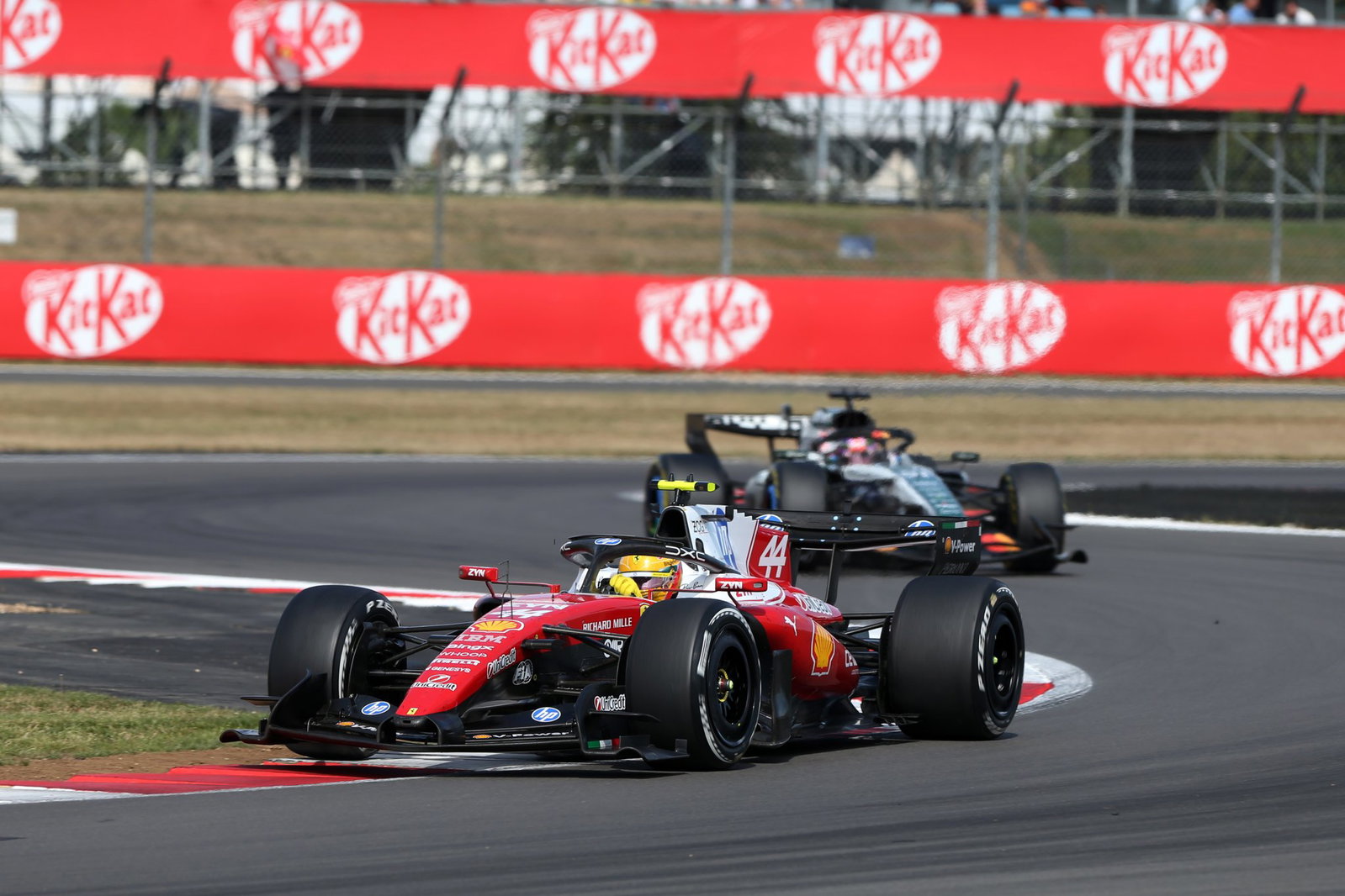 Lewis Hamilton conceded P2 to his former teammate George Russell
