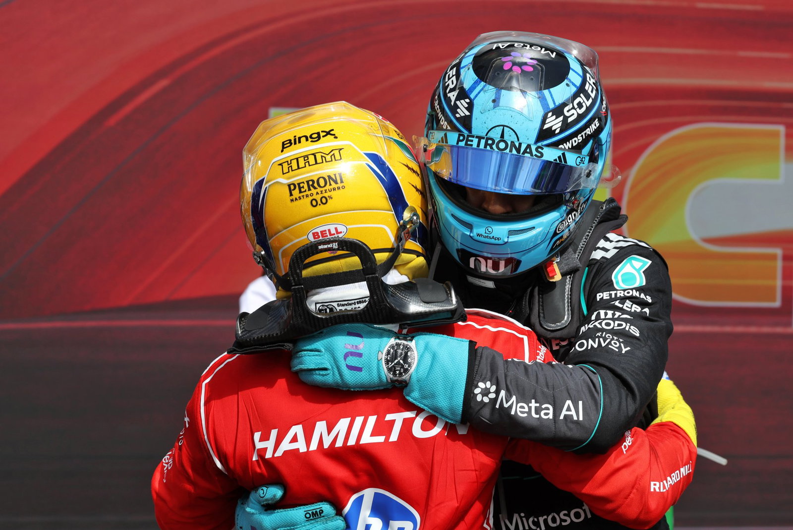Hamilton finished third behind Russell in the British Grand Prix