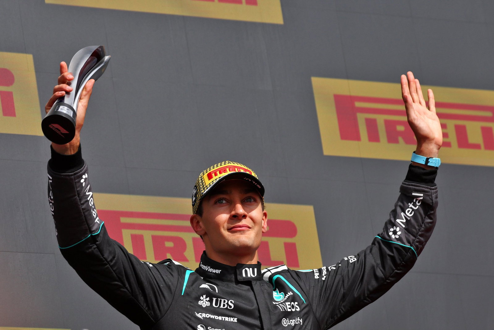 Russell salvaged a podium finish despite his troubled weekend