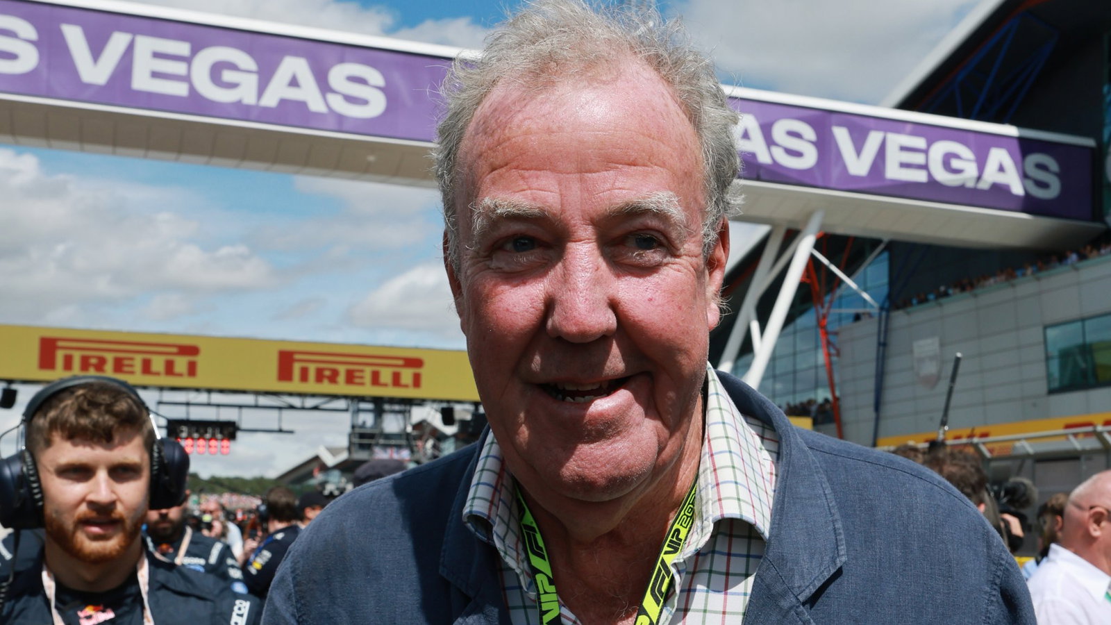 Jeremy Clarkson attended the British GP at Silverstone